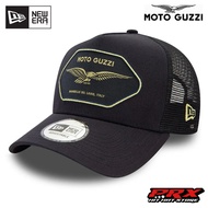 NEW ERA 9FORTY E-FRAME GRAPHIC PATCH MOTO GUZZI TRUCKER SNAPBACK CAP BIRU TOPI