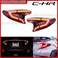 (รับประกัน1ปี) ชุดแต่งไฟท้าย TOYOTA CHR ไฟตูดเป็ด LED Sequential + Welcome Light ไฟแต่ง หล่อมาก ปลั๊กตรงรุ่น