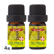 Ausgarden 澳維花園 精油 澳洲茶樹  4瓶  5ml