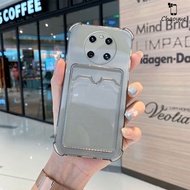 ถุงกระเป๋าเก็บบัตรเคสครอบโทรศัพท์ TPU นิ่มใสกันกระแทกสำหรับ Huawei Nova 9 8 7 6 5 Y6 Pro Y9s Y6s Y9 Prime 4G 5G 2022 2019