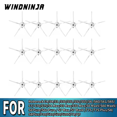 Side Brush Part For Xiaomi 1S Roborock E4/S4/S5/Q5 Pro/Q5 Pro+/Q8 Max/Q8 Max+/S60 Pure/S7 Max/T7S Pl