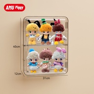 Disney Labubu Doll Stroller Dust Cover Dimoo Vinyl Protective Shell Bubbles Mart AMU PIGGY CW02 Toy