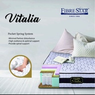 [FREE SHIPPING] Fibre Star Vitalia 12" Inches Pocket Spring Mattress (Single/Super Single/Queen/King)