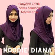 Tudung Sarong IRONLESS HOODIE DIANA TUDUNG Sarong SAUK MOSSCREPE