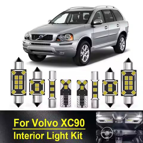 Car Canbus For Volvo XC90 I MK1 275 2002-2010 2011 2012 2013 2014 LED Interior Light Bulb Kit Vehicl