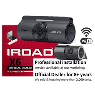 IROAD X6 - Front &amp; Rear dash cam car camera -  WiFi - Iroad Singapore Official dealer - Auto Edition