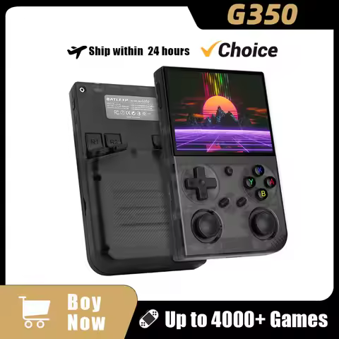 BATLEXP G350 Retro Handheld Game Console Linux 64-bit System 3.5" IPS Screen RK3326 Portable Pocket 