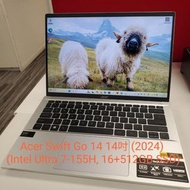 Acer Swift Go 14 14吋 (2024) (Intel Ultra 7-155H, 16+512GB SSD) SH0237763