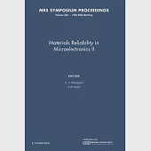 Materials Reliability in Microelectronics II: Volume 265