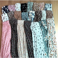 DAILY FLOWERS PREMIUM PLISKET SKIRT / PREMIUM PLISKET SKIRT FLOWER MOTIF