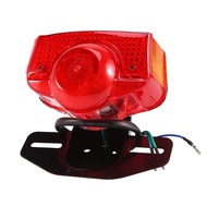 Motorcycle Brake Tail Light Tail Light Assembly with Bulb for Honda CT70 CT90 CT125 XL70 CL70 CL90 J