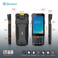 Gprinter PDA IT68 เครื่องนับสินค้าคงคลัง Android 4G เครื่องเก็บข้อมูล สแกนบาร์โค้ดพกพา จอสัมผัส hand