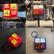 VORTEXPULSE EGPWS Warning Simulator, Highly Simulated Sound Effects Pilot Keychain, Collection 737 A