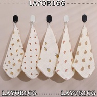 LAYOR1GG Feeding Drool Bibs, Cotton Snap Button Baby Cloth, Cute Soft Baby Bibs Newborn