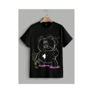 BEAR F*CK OR MIDDLE FINGER T-SHIRT UNISEX T-SHIRT/ BLACK T-SHIRT