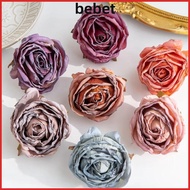 BEBET 5PCS Artificial Roses, Wreath Making DIY Crafts Bridal Bouquet, Hot Simple Handmade Retro Fake
