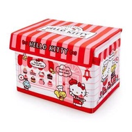 Japan Sanrio - Hello Kitty 日版 長方形 揭蓋 可折疊式 收納盒 收納箱 家居 收納 凱蒂貓 2021年款
