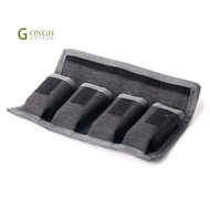 Battery Holder Case AA AAA Battery Storage Bag 4 Pocket for AA/AAA Battery and DSLR Camera Battery