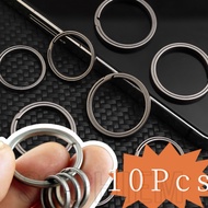 10Pcs Titanium Alloy Key Rings - Bags, Car Keychain Accessories - Metal Buckle Keyrings - DIY Handma