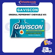 GAVISCON ORIGINAL PEPPERMINT CHEWABLE 16'S