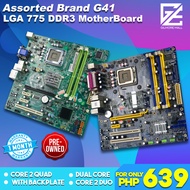 ASSORTED BRAND G41 LGA 775 DDR3 MotherBoard |  Desktop PC MainBoard DDR3 ATX, Mirco ATX, ITX | Supported in Core 2 Duo, Core 2 Quad | GILMORE MALL