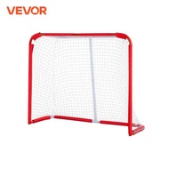 VEVOR Youth Street Hockey Net Steel Hockey Goal Portable Lightweight Youth Street + Roller for Kids 