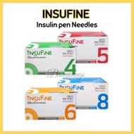 Insufine Insulin Pen Needle for diabetic 32G(4mm) / 32G(5mm) / 32G(6mm) /31G(8mm)