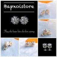 Most BEAUTIFUL WHITE Moissanite 4,5mm-5mm water D earrings with online birth inspection