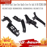 4Pc Car Door Switch Panel Inner Door Handle Cover for  A4 B6 B72002-2008 8E1867162B 8E0868393A 8E086