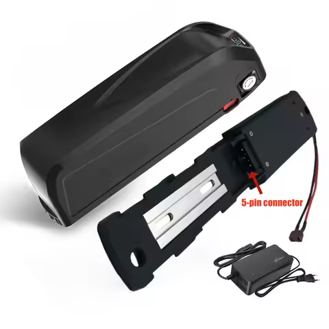 36V 48V 21Ah40Ah Lithium battery with charger, 5-pin Hai Long bottom tube battery, 250W, 350W, 500W 