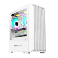 Inplay Meta A200 Black Micro ATX PC Case with 3 Rainbow Fans
