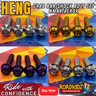 HENG GRAB BAR/SHOCK BOLT SET NMAX/AEROX (4PCS)