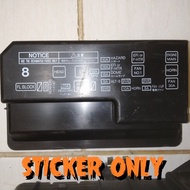 CFS659 Toyota AE FUSE Corolla AE110 AE111 AE112 Under Hood Fusebox Fuse Black Box Cover Relay Stripe