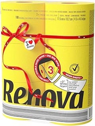 Renova Luxury Scented Colored Toilet Paper 6 Jumbo Rolls 3-Ply-180 Sheets Yellow (RF200083867)