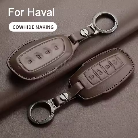 Leather Car Smart Key Case Cover For Haval Great Wall Hover H1 H4 H6 H7 H9 F5 F7 H2S GMW Jolion 2022