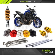 Yamaha MT07 2014-2022 Monoshock Absorber Fork Adjuster Screw Fork Spring Fork Tube Chrome