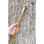 Brass-Headed Walking Stick Bamboo Premium Grade 95-99 Cm.
