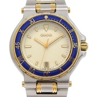 Gucci GUCCI Watch 9700M Stainless Steel x Gold Plated Quartz Analog Display Ivory Dial Men's [Used]