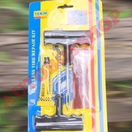Car Tubeless Tyre Puncture Repair Kit / Set Penampal Tayar Tubeless Kereta Bocor Berlubang