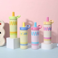 650ML STAINLESS STEEL SUS 316 BOTTLE TUMBLER HEAT AND COLD RESISTANT WITH STRAW 650ML CANDY COLOR TU