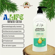 A.Life Antibacterial Shower Cream White Tea (1L) Suitable For Sensitive Skin 【Ready Stocks】