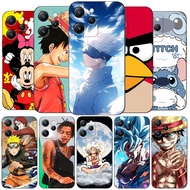 For Xiaomi Redmi 12 4G 5G Global Case Phone Cover black tpu attractive cartoon