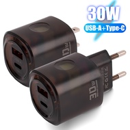 EU US Plug Charger Adapter - Fast Charging, 30W, Power Sockets - Universal Electrical Socket Outlet 