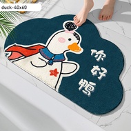 JJT [Miễn Phí Vận Chuyển]Thảm Chùi Chân Trải Sàn Nhà Thấm Hút Nước Chống Trơn Trượt40*60cm thảm phòn