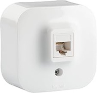 LEGRAND, Surface-Mounted RJ45/Cat5/LAN Junction Box Wall Mounting, Network Socket, Surface Box, Univ
