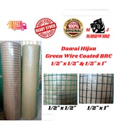 3feet X 1feet Dawai Hijau BRC Dawai Hijau bersalut PVC Green Coated BRC Welded Wire Mesh Green Net N