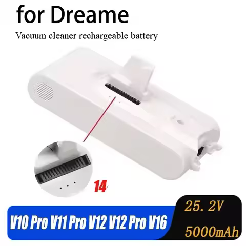 25.2V 5000mAh Battery for Dreame V10 Pro V11 Pro V12 V12 Pro Vacuum