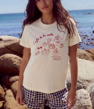Next Embroidered Beige Baby Tee