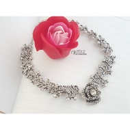 Luxury rose choker necklace - D385 D378 MD002