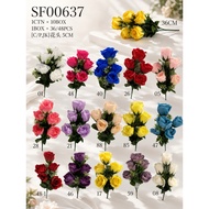 🌹Bunga Rose x 5 Kuntum / Artificial Flower / Flower Rose / 5 Heads Rose